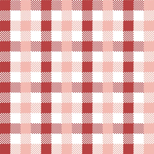 Modèle Gingham rouge. Texture de carrés pour - plaid, nappes, vêtements, chemises, robes, papier, literie, couvertures, courtepointes et autres produits textiles. Illustration vectorielle SPE 10 — Image vectorielle