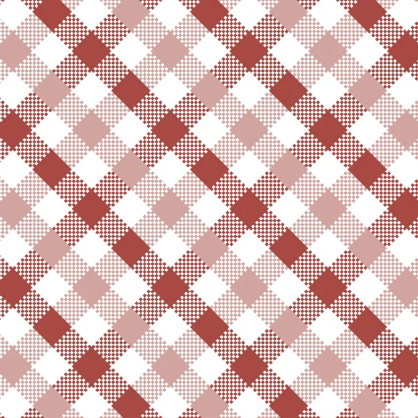 Fehér és piros Gingham mintát. Textúra a négyzetek-Plaid, abroszok, ruházat, ingek, ruhák, papír, ágynemű, takaró, paplanok és egyéb textiltermékek. Vektoros illusztráció EPS 10 — Stock Vector