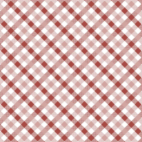 Patrón blanco y rojo de Gingham. Textura de cuadrados para cuadros, manteles, ropa, camisas, vestidos, papel, ropa de cama, mantas, edredones y otros productos textiles. Ilustración vectorial EPS 10 — Archivo Imágenes Vectoriales