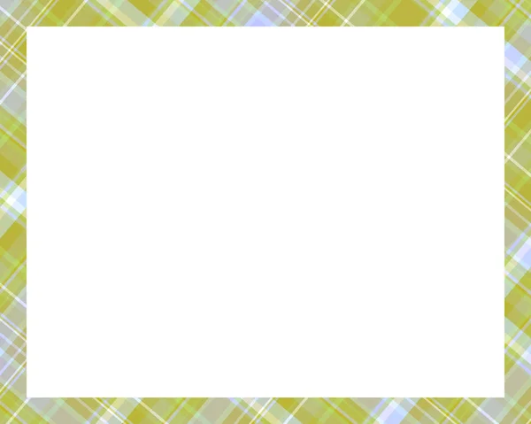 Прямокутник меж і вектор кадрів. Прикордонний візерунок геометричний вінтажний дизайн. Шотландський Таран картаті текстура тканини. Шаблон для подарункової картки, колаж, записки або фотоальбом і портрет. EPS 10 — стоковий вектор
