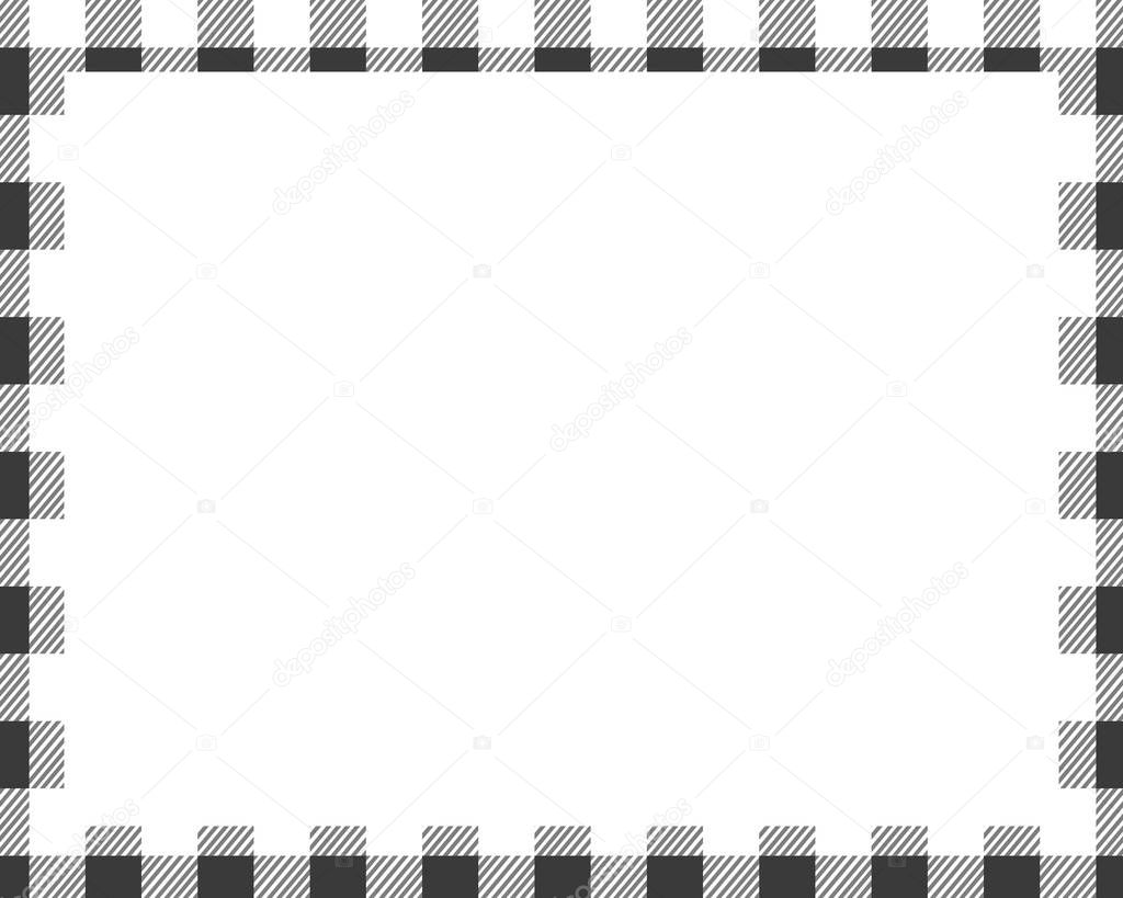 Rectangle borders and Frames vector. Border pattern geometric vintage frame design. Scottish tartan plaid fabric texture. Template for gift card, collage, scrapbook or photo album and portrait. EPS 10
