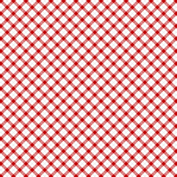 Red Gingham pattern. — Stock Vector