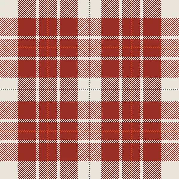 Padrão de Tartan em Vermelho e Branco. Textura para xadrez, toalhas de mesa, roupas, camisas, vestidos, papel, roupa de cama, cobertores, colchas e outros produtos têxteis. Ilustração vetorial EPS 10 — Vetor de Stock