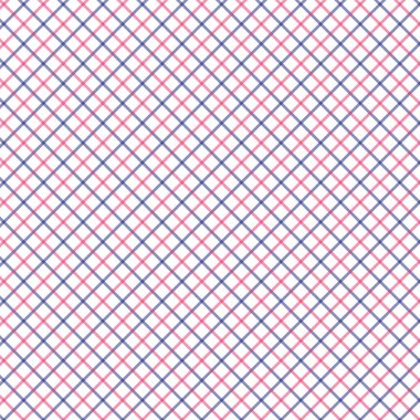 Kırmızı ve mavi Tattersall kontrol deseni. Erkek gömlek moda tekstil kumaş. Yinelenen kiremit ekose deseni.