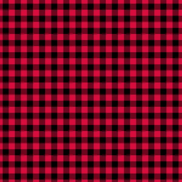 Gingham seamless red and black pattern. Texture from squares for plaid, tablecloths, clothes, shirts, dresses, paper, bedding, blankets, quilts and other textile products. Vector illustration EPS 10 — Stock Vector