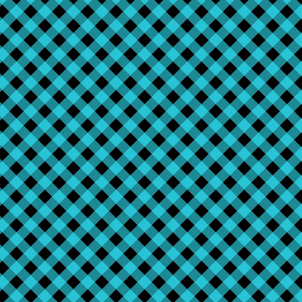 Gingham sem costura padrão azul e preto. Textura de quadrados para xadrez, toalhas de mesa, roupas, camisas, vestidos, papel, roupa de cama, cobertores, colchas e outros produtos têxteis. Ilustração vetorial EPS 10 — Vetor de Stock