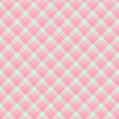 Gingham dikişsiz açık kırmızı desen. Ekose, masa örtüsü, giysi, gömlek, elbise, kağıt, yatak, battaniye, yorgan ve diğer tekstil ürünleri için doku. Vektör İllüstrasyon Eps 10