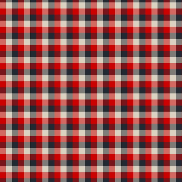 Gingham seamless red and black pattern. Texture for plaid, tablecloths, clothes, shirts,dresses,paper,bedding,blankets,quilts and other textile products. Vector Illustration EPS 10 — Stock Vector