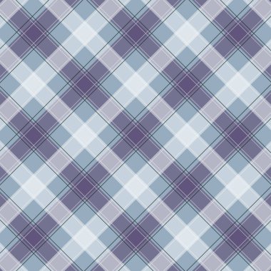 Violet Gingham deseni. Ekose, masa örtüleri, giysi, gömlek, elbise, kağıt, yatak, battaniye, yorgan ve diğer tekstil ürünleri - kareler doku. Vektör illüstrasyon Eps 10