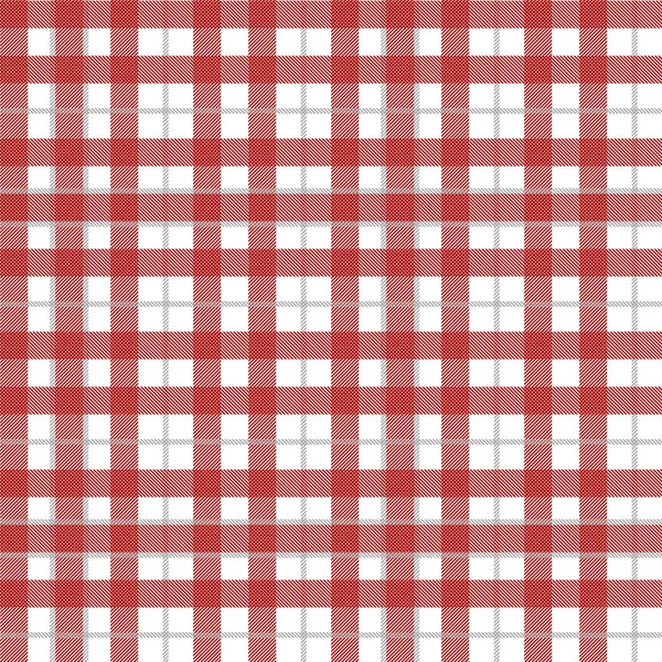 Padrão de Tartan vermelho. Textura para - xadrez, toalhas de mesa, roupas, camisas, vestidos, papel, roupa de cama, cobertores, colchas e outros produtos têxteis. Ilustração vetorial EPS 10 — Vetor de Stock