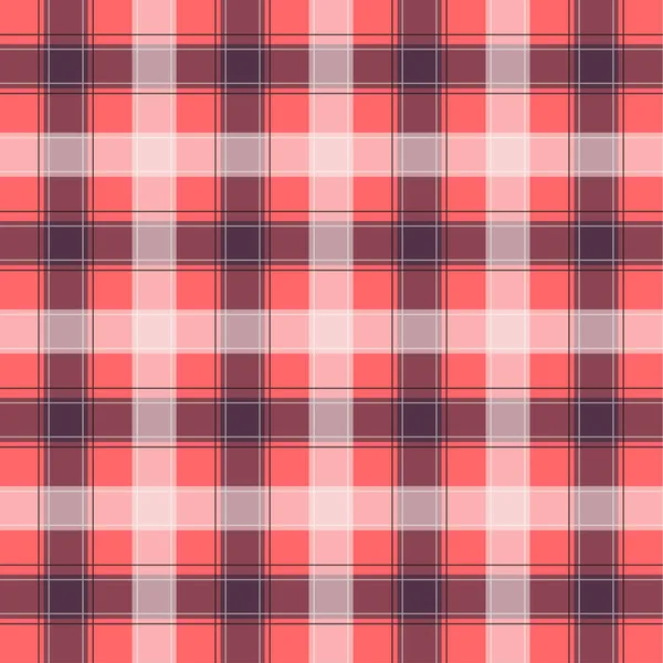 Light Red Gingham pattern. Texture from squares for - plaid, tablecloths, clothes, shirts, dresses, paper, bedding, blankets, quilts and other textile products. Vector illustration EPS 10 — Stock Vector