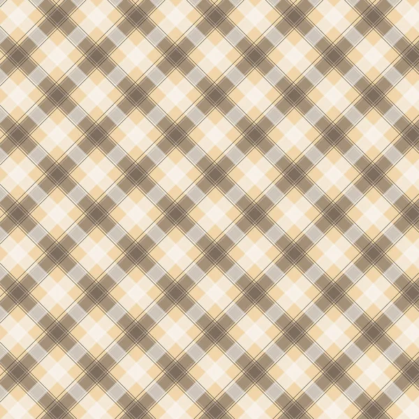 Padrão de Gingham castanho claro. Textura de quadrados para xadrez, toalhas de mesa, roupas, camisas, vestidos, papel, roupa de cama, cobertores, colchas e outros produtos têxteis. Ilustração vetorial EPS 10 —  Vetores de Stock