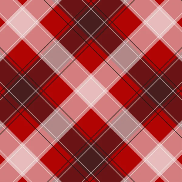 Schema di Red Gingham. Texture da quadrati per plaid, tovaglie, vestiti, camicie, abiti, carta, biancheria da letto, coperte, trapunte e altri prodotti tessili. Illustrazione vettoriale EPS 10 — Vettoriale Stock