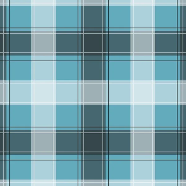 Patrón de Gingham azul claro. Textura de cuadrados para cuadros, manteles, ropa, camisas, vestidos, papel, ropa de cama, mantas, edredones y otros productos textiles. Ilustración vectorial EPS 10 — Archivo Imágenes Vectoriales