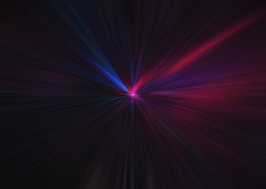 Parlayan parçacıklar ve çizgilerle ışık patlaması yıldızı. Güzel soyut ışınları arka plan.