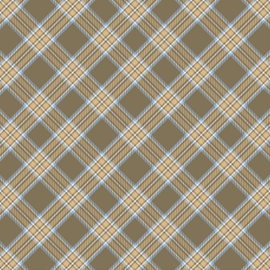 Kahverengi ve Mavi Tartan Deseni.