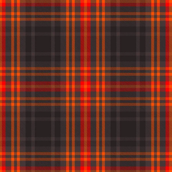 Tartan Pattern in Red and Black. — Stock Vector