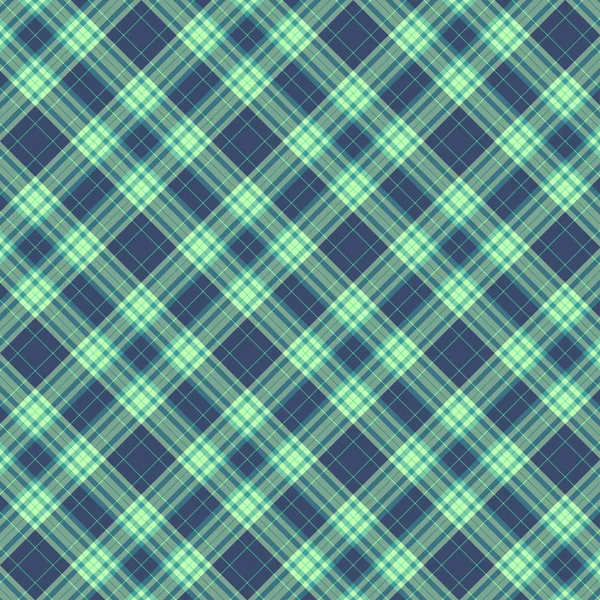 Tartan Pattern in Blue and Green. — Stock Vector