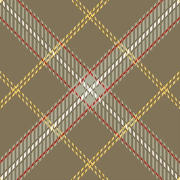 Padrão de Tartan em Brown e Gray . — Vetor de Stock