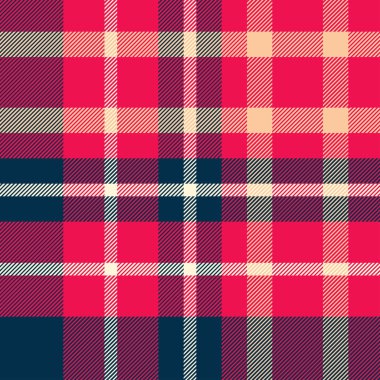 Mavi ve Kırmızı Tartan Deseni