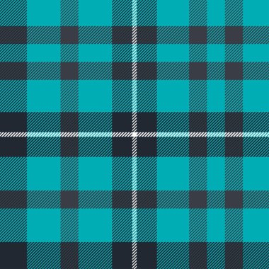 Mavi ve Siyah Tartan Deseni.