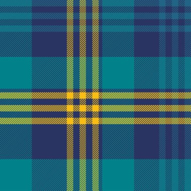 Mavi ve Sarı Tartan Deseni.