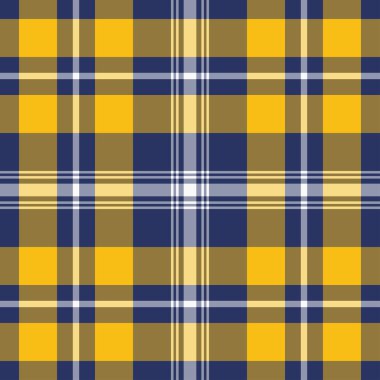 Mavi ve Turuncu Tartan Deseni.