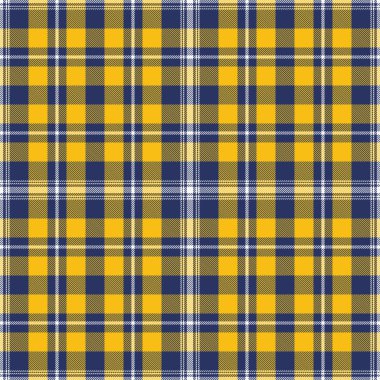 Mavi ve Turuncu Tartan Deseni.