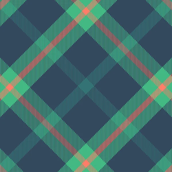 Modèle de tartan en bleu et vert — Image vectorielle