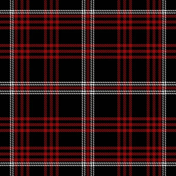 Tartan Pattern in Red and Black. — Stock vektor