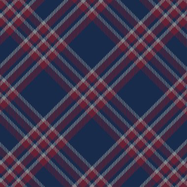 Mavi ve Kırmızı Tartan Kusursuz Deseni.