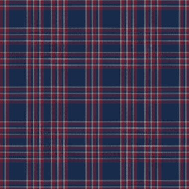 Mavi ve Kırmızı Tartan Deseni.