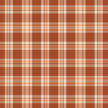 Kahverengi ve Beyaz Tartan Deseni.