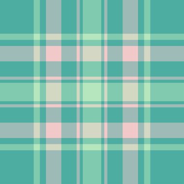 Yeşil ve Mor Tartan Kusursuz Deseni.