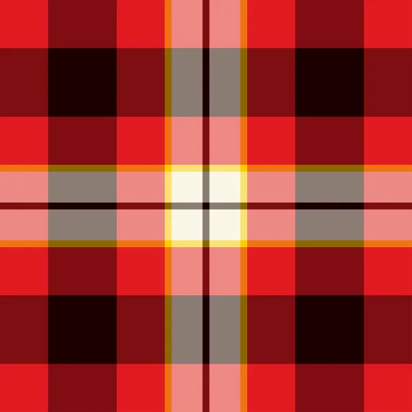 Tartan Seamless Pattern in Black and Red. — Stock Vector