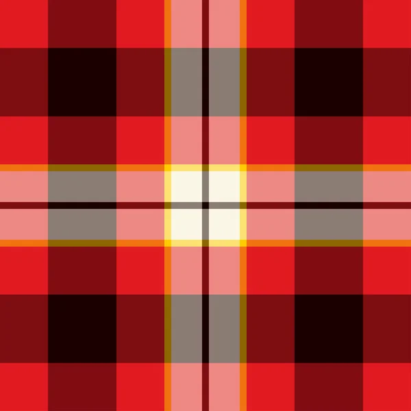 Tartan modello senza cuciture in nero e rosso . — Vettoriale Stock