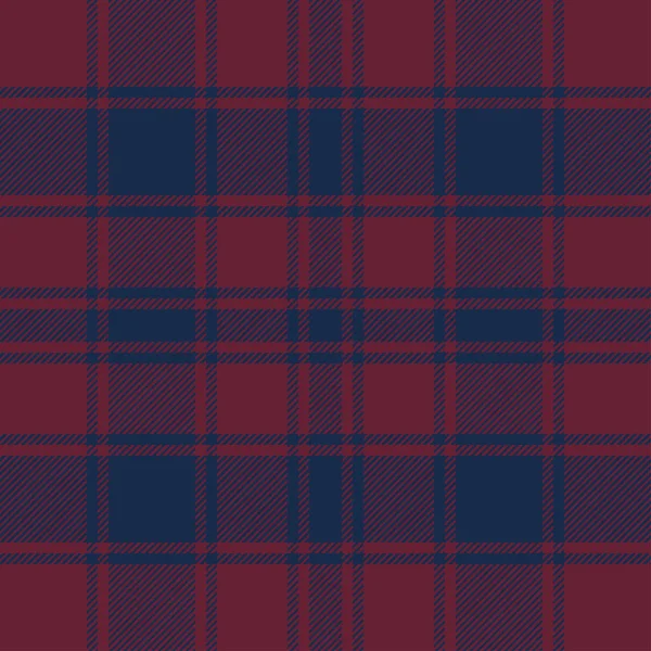 Padrão sem costura Tartan em vermelho e azul . —  Vetores de Stock