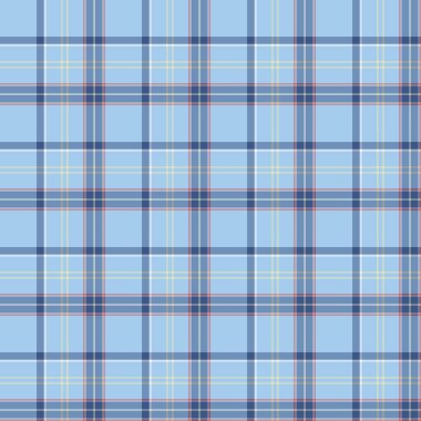 Tartan desenli arka plan. Ekose kumaş, masa örtüsü, kıyafet, gömlek, elbise, kağıt, yatak örtüsü, yorgan ve diğer tekstil ürünleri için kumaş. Vektör illüstrasyonu Eps 10