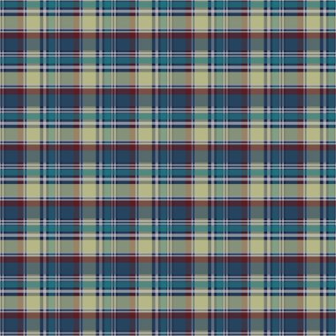 Tartan desenli arka plan. Ekose kumaş, masa örtüsü, kıyafet, gömlek, elbise, kağıt, yatak örtüsü, yorgan ve diğer tekstil ürünleri için kumaş. Vektör illüstrasyonu Eps 10