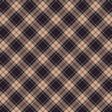 Tartan desenli arka plan. Ekose kumaş, masa örtüsü, kıyafet, gömlek, elbise, kağıt, yatak örtüsü, yorgan ve diğer tekstil ürünleri için kumaş. Vektör illüstrasyonu Eps 10