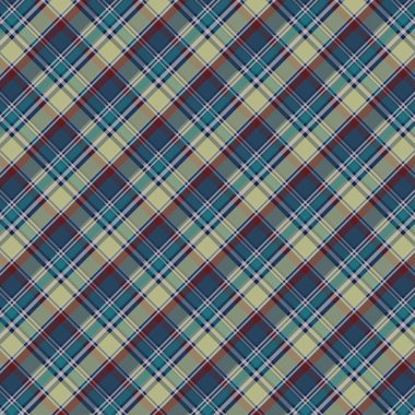 Tartan desenli arka plan. Ekose kumaş, masa örtüsü, kıyafet, gömlek, elbise, kağıt, yatak örtüsü, yorgan ve diğer tekstil ürünleri için kumaş. Vektör illüstrasyonu Eps 10