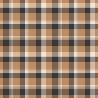 Tartan desenli arka plan. Ekose kumaş, masa örtüsü, kıyafet, gömlek, elbise, kağıt, yatak örtüsü, yorgan ve diğer tekstil ürünleri için kumaş. Vektör illüstrasyonu Eps 10