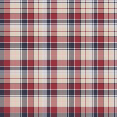 Tartan desenli arka plan. Ekose kumaş, masa örtüsü, kıyafet, gömlek, elbise, kağıt, yatak örtüsü, yorgan ve diğer tekstil ürünleri için kumaş. Vektör illüstrasyonu Eps 10