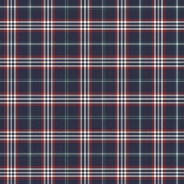 Tartan desenli arka plan. Ekose kumaş, masa örtüsü, kıyafet, gömlek, elbise, kağıt, yatak örtüsü, yorgan ve diğer tekstil ürünleri için kumaş. Vektör illüstrasyonu Eps 10