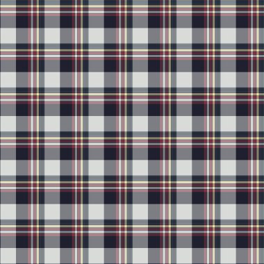 Tartan desenli arka plan. Ekose kumaş, masa örtüsü, kıyafet, gömlek, elbise, kağıt, yatak örtüsü, yorgan ve diğer tekstil ürünleri için kumaş. Vektör illüstrasyonu Eps 10
