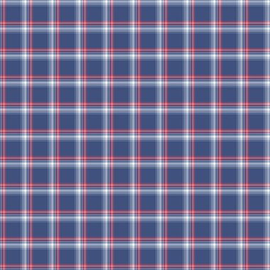 Tartan desenli arka plan. Ekose kumaş, masa örtüsü, kıyafet, gömlek, elbise, kağıt, yatak örtüsü, yorgan ve diğer tekstil ürünleri için kumaş. Vektör illüstrasyonu Eps 10