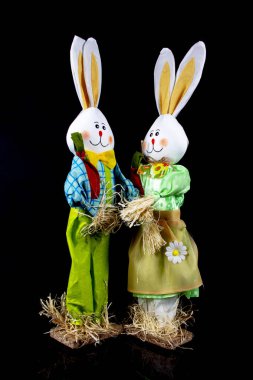 Paskalya dekorasyon bunnies ile