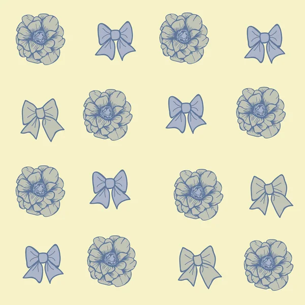 Beautifull flowers and leaves seamless pattern design