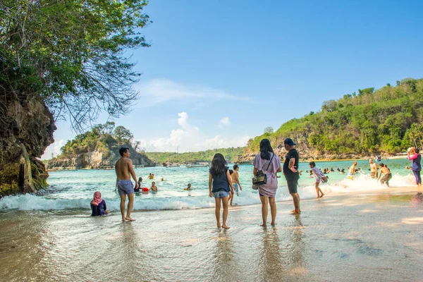 Ubud Bali Indonésia Dezembro 2019 Turistas Com Família Estão Desfrutando — Fotografia de Stock