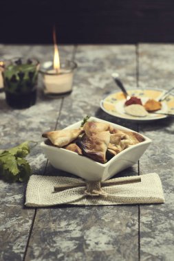 Gevrek samosas fırında yapılan